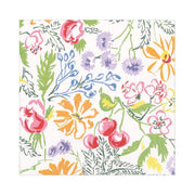 Cerise Floral Luncheon Napkins